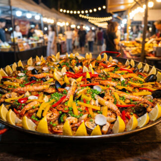 Paella fruit de mer (pour 2 personnes)