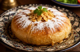 Pastilla farcies avec de poulet amande individuel $14